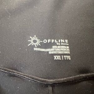 Aerie offline 7/8 black leggings size XXL